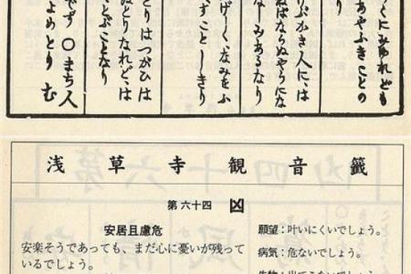 浅草寺观音灵签61