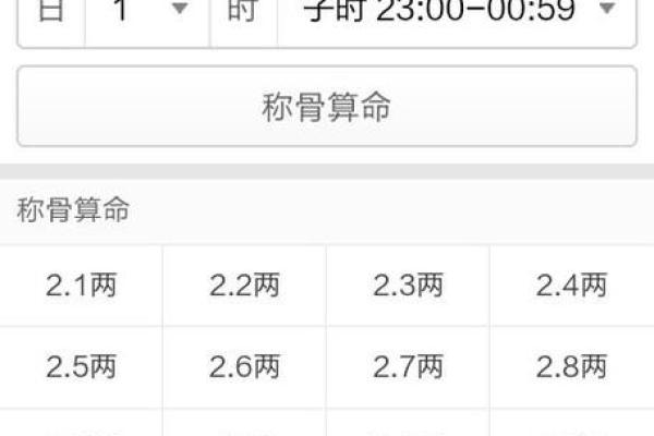 最新称骨算命在线算