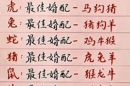 1996年属什么生肖配对 属相婚配表解析