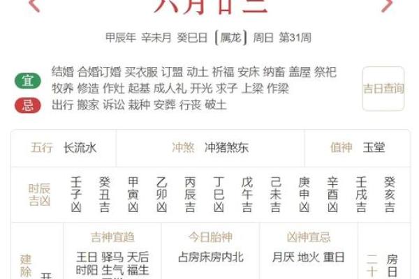 7月7号诸事宜忌老黄历！