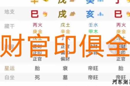 八字财官印三宝透的男生