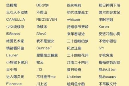 qq名字大全女孩唯美孤独