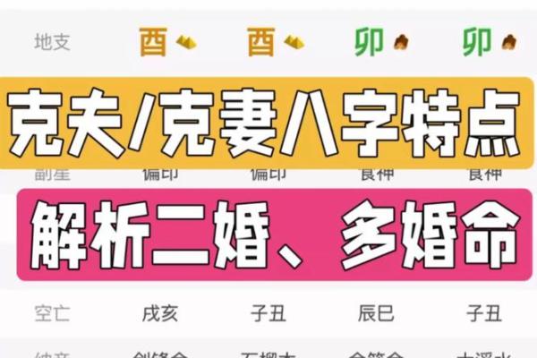 女命克夫八字几种常见类型