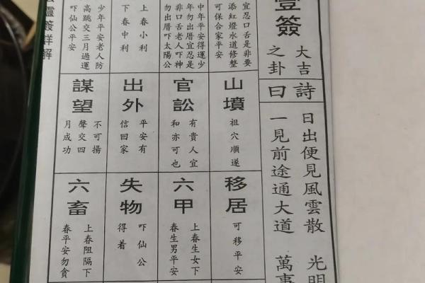 吕祖灵签解签大全28