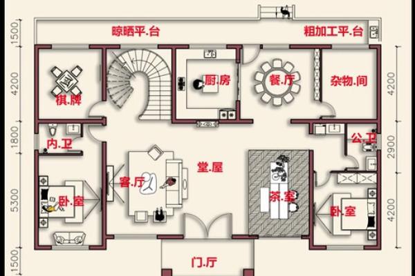 自建房风水更好的房子图不要柱子