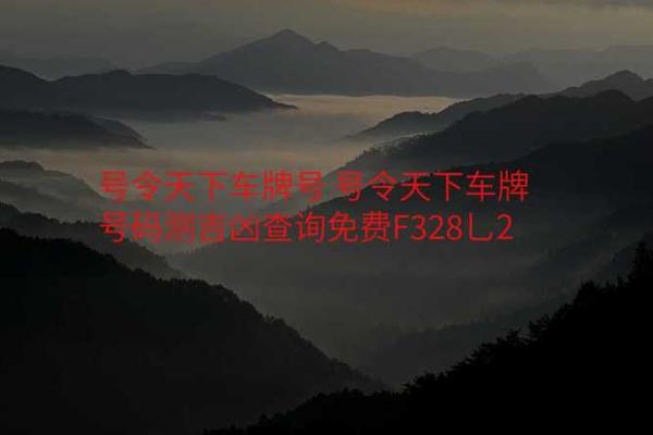 车牌号吉凶周易 车牌号吉凶周易测试