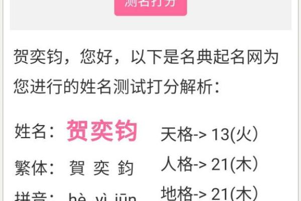 取店面名字测试打分