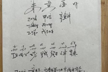 成名八字